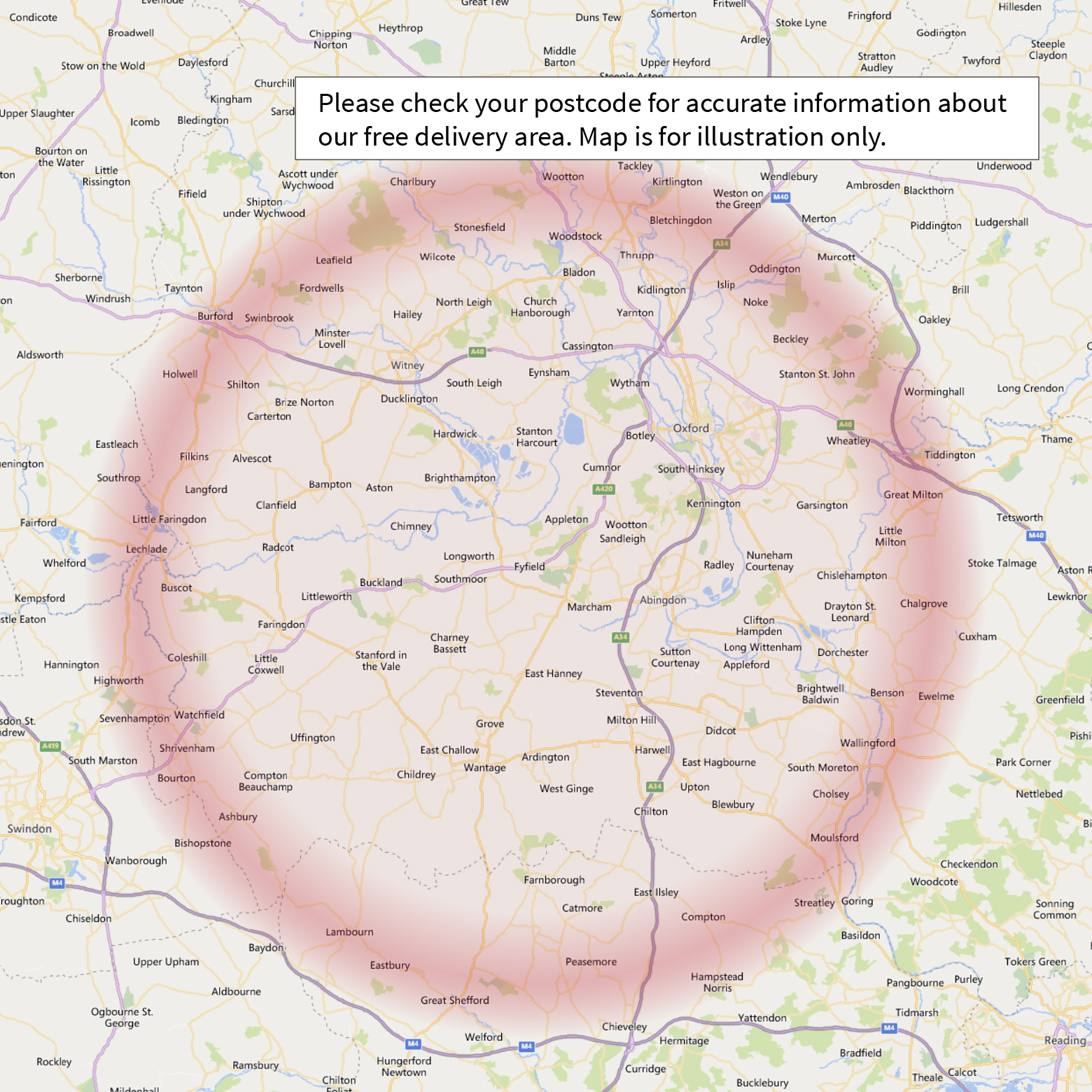 Logs free local delivery Oxfordshire map